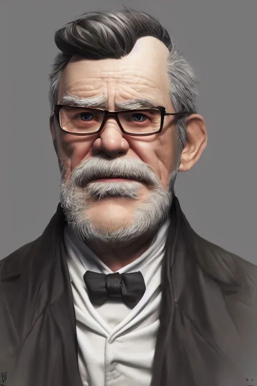 Image similar to portrait of grunkle Stan , made by Stanley Artgerm Lau, WLOP, Rossdraws, ArtStation, CGSociety, concept art, cgsociety, octane render, trending on artstation, artstationHD, artstationHQ, unreal engine, 4k, 8k,