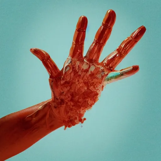 Prompt: hand reaching up into the sky, art inspired by alberto seveso