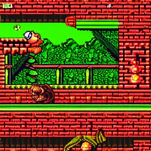 Image similar to Yoshi in Donkey Kong Country 2, SNES screenshot