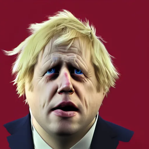 Image similar to ultra realistic Boris Johnson crying on the naughty step with a pool of tears under him, 8k, perfect lighting, high contrast, wide-angle, Nikon mirrorless, sad, trending on artstation, brexit