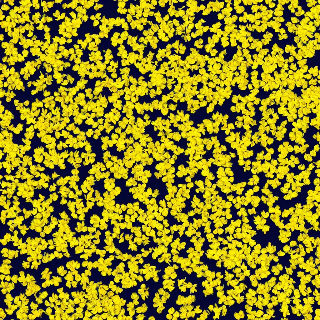 Image similar to a chaleidoscope of yellow flower petals