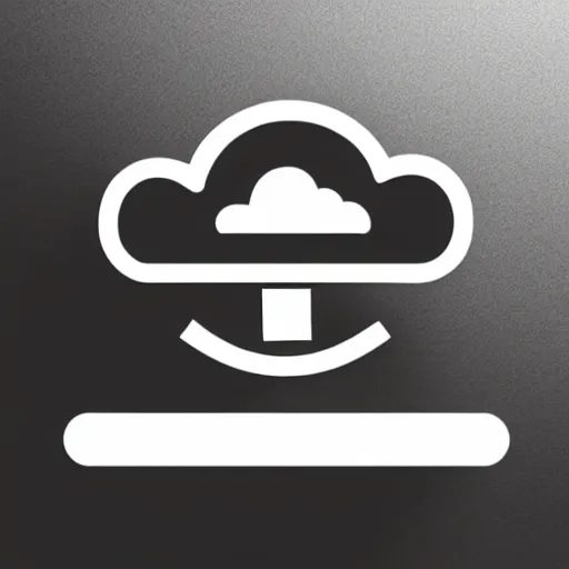 Prompt: logo combining cloud and drone