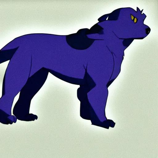 Image similar to ice dog pokemon, cel - shaded