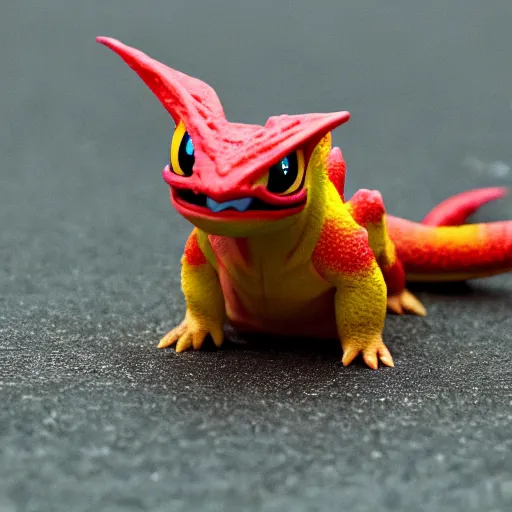 Image similar to national geographic photo of charmeleon, pokemon in the wild, intricate, portrait, 8 k highly professionally detailed, hdr, award winning