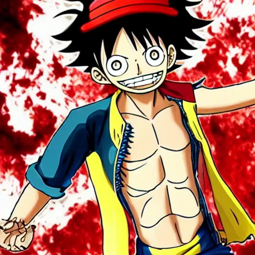 Prompt: photo of Monkey D. Luffy