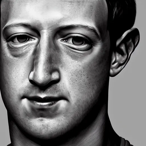 Prompt: Photorealistic Mark Zuckerberg as the devil, Hyperdetailed, 108 Megapixels, Artstation Concept art