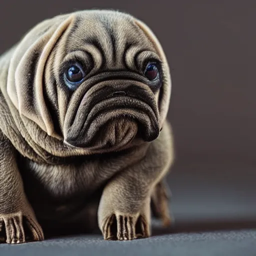 Image similar to tardigrade puppy, macro photo