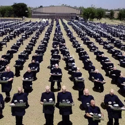 Image similar to thousands of Obama clones ready for war