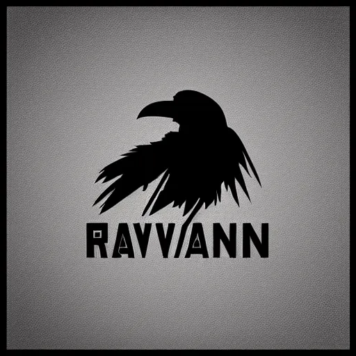 Image similar to “stylized raven logo in cyberpunk topography”