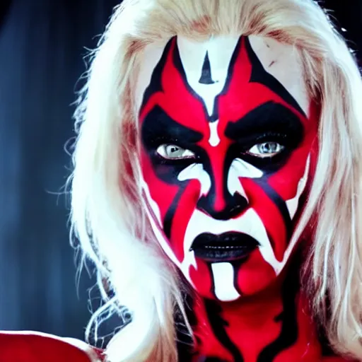 Prompt: Pamela Anderson as Darth Maul, cinematic, 8k, ominous