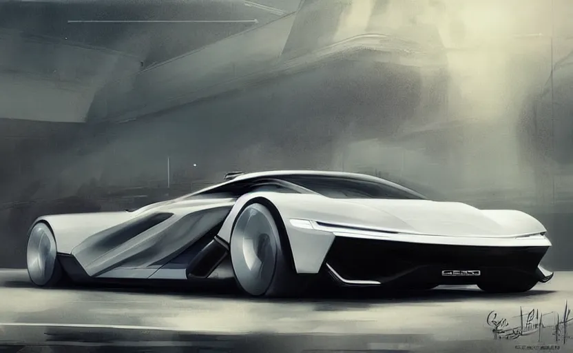 Image similar to futuristic concept car by porsche and lamborghini, side view, digital art, ultra realistic, ultra detailed, art by greg rutkowski