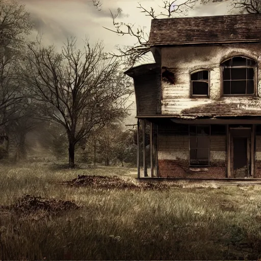 Prompt: abandoned house, cinematic, detailed, clean, realistic
