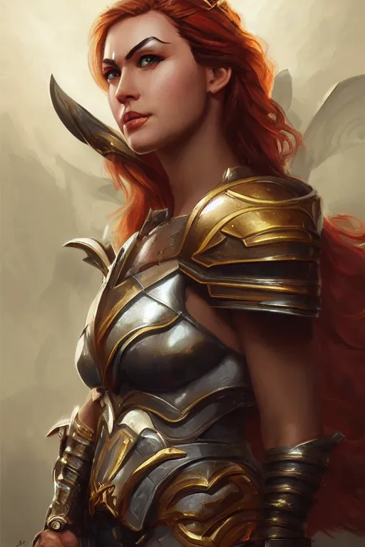 Image similar to amazon valkyrie athena, d & d, fantasy, portrait, highly detailed, headshot, digital painting, trending on artstation, concept art, sharp focus, illustration, art by artgerm and greg rutkowski and magali villeneuve