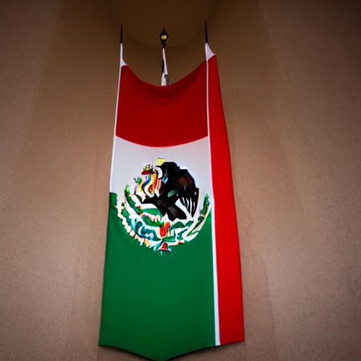 Image similar to mexican flag placed in the capitol