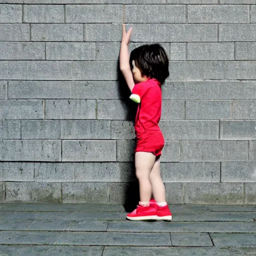 Image similar to pixelated child reaching up for more of the social media poison