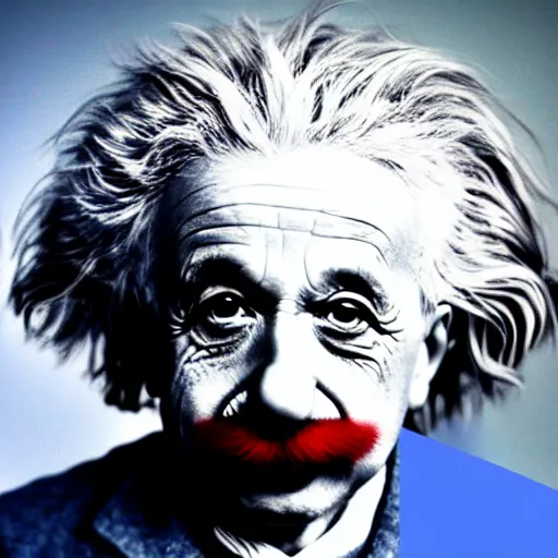 UHD photorealistic Albert Einstein dressed as a clown | Stable ...