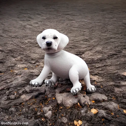 Image similar to dog in the shape of an octopus, hyper real, nature photography