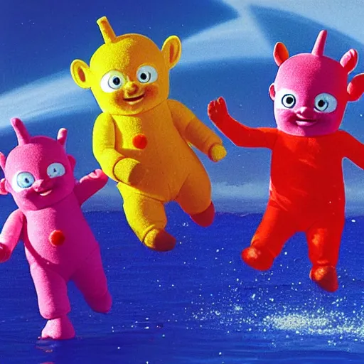 Prompt: Sea Monkeys Teletubbies