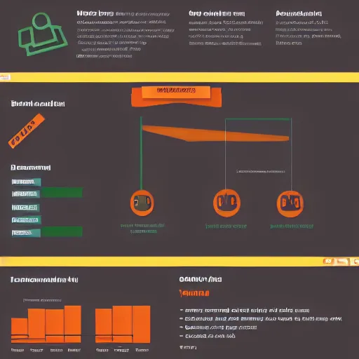 Prompt: user interface concept art for a simple infographic panel