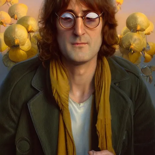 Prompt: john lemon ( parody of john lennon ), detailed, centered, digital painting, artstation, concept art, donato giancola, joseph christian leyendecker, wlop, boris vallejo, breathtaking, 8 k resolution, extremely detailed, beautiful, establishing shot, artistic, hyperrealistic, octane render