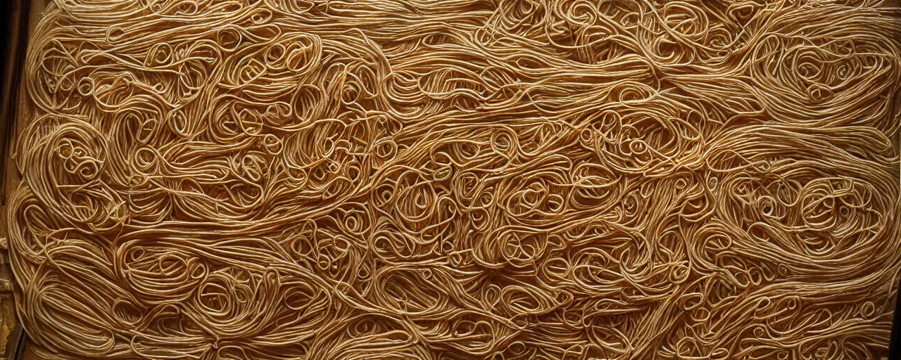 Image similar to spaghetti hieroglyphics, ancient egyptian, hyper - realistic, small details, intricate, canon 5 0 mm, wes anderson film, kodachrome