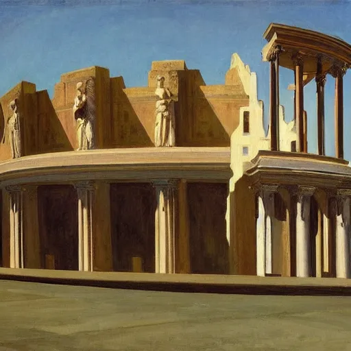 Image similar to Roman Empire by Edward hopper