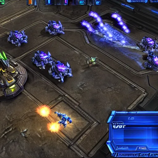 Image similar to screenshot of starcraft 2