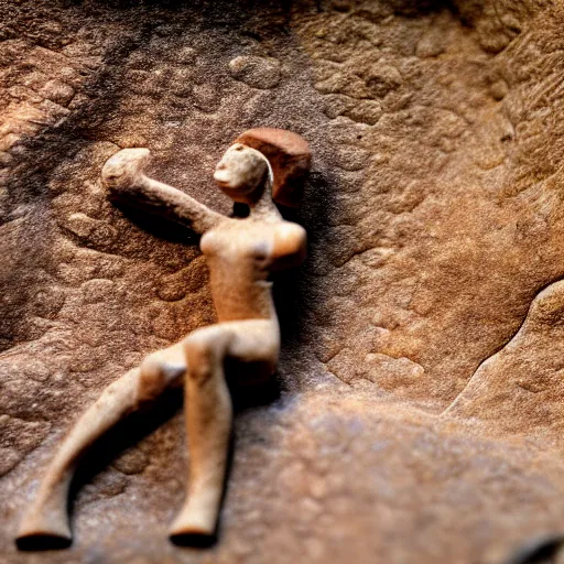 Image similar to macro of paleolithic figurine