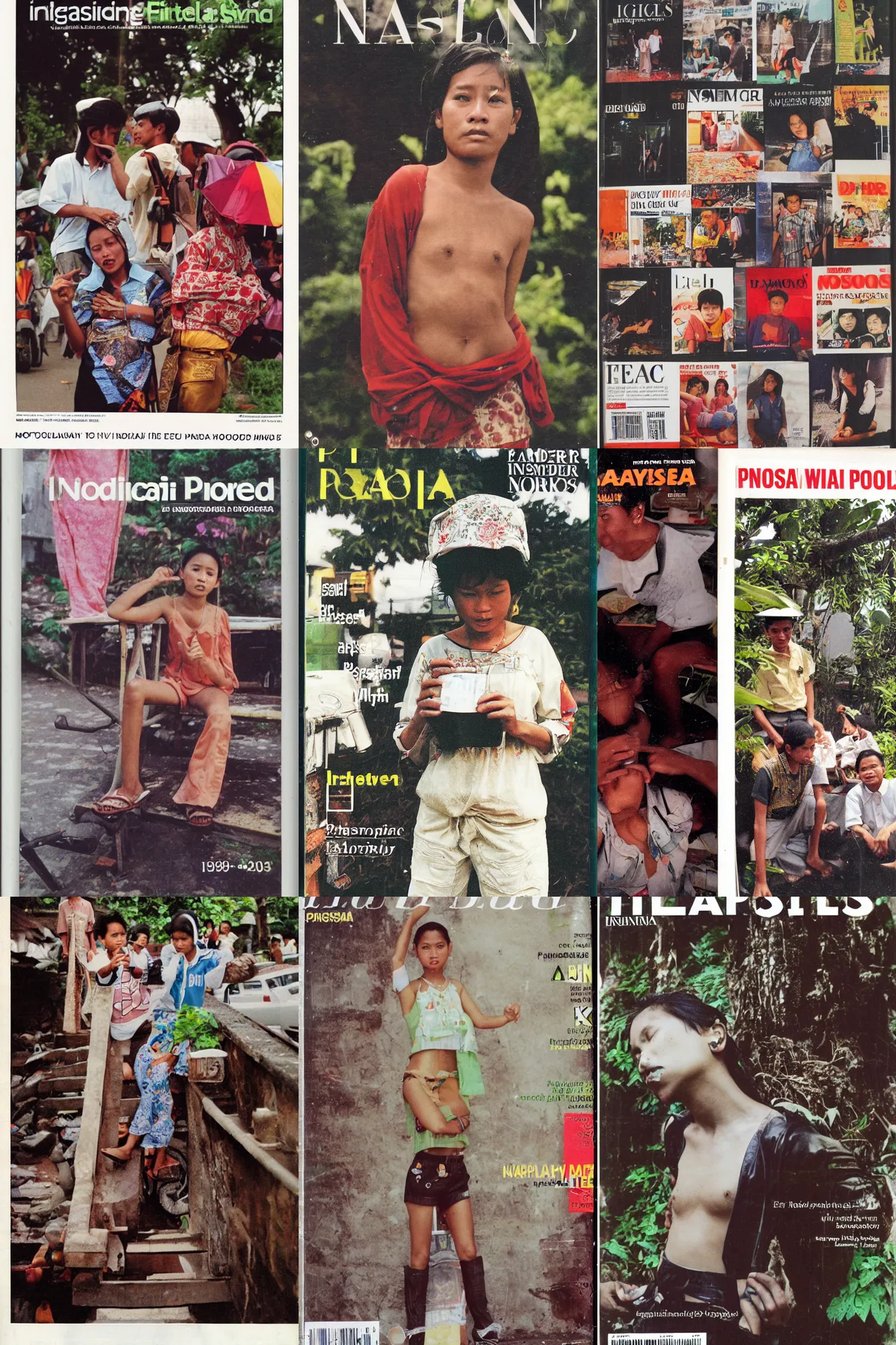 Prompt: 1 9 9 0 s indonesia photograph magazine