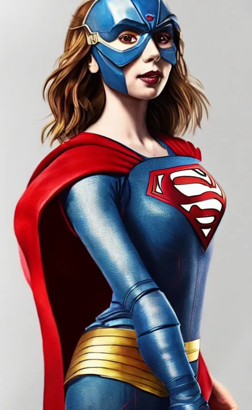 Image similar to a potrait of Lily Collins as Supergirl with man of steel suit style and full armour by Zack Snyder, 8k photorealistic, cinematic lighting, HD, high details, dramatic, trending on artstation, view from above