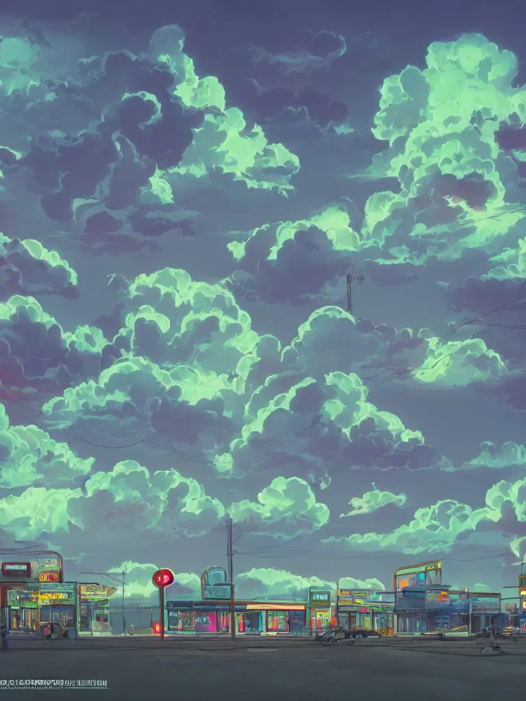 Image similar to neon gas glow in the dark clouds by disney concept artists, blunt borders, rule of thirds