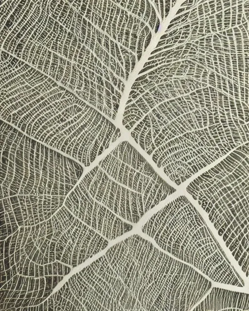 Image similar to close up of a retina, made of intricate decorative lace leaf skeleton, in the style of the dutch masters and gregory crewdson, dark and moody