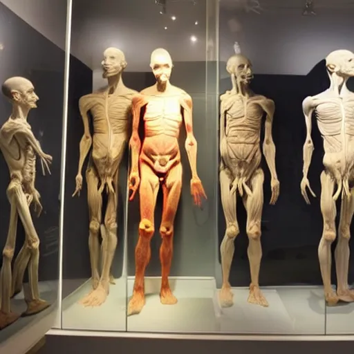 Prompt: Museum that displays real human bodies