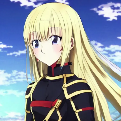 Image similar to a beautiful blonde anime knight sasucchi 9 5