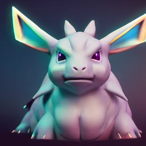 Prompt: photography of a realistic female nidoran animal, ultra detailed, 8 k, cinematic lighting, natural background, trending on artstation, pokemon