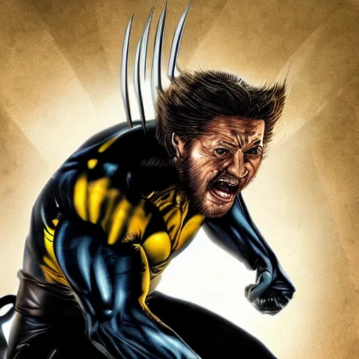 Image similar to tom hardy as wolverine from x - men digital art 4 k detailed super realistic