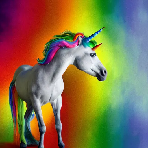 Image similar to rainbow unicorn, photo, national geographic