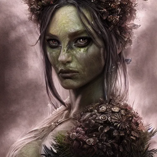 Prompt: high definition charcoal watercolor fantasy character art, beautiful female, hyper realistic, hyperrealism, luminous water elemental, snake skin armor forest dryad, woody foliage, 8 k dop dof hdr fantasy character art, by aleski briclot and alexander'hollllow'fedosav and laura zalenga