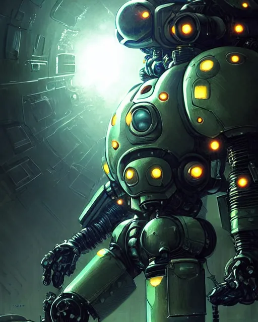 Prompt: luigi fighting in a mech scifi suit matrix with chrome and small lights by, fantasy character portrait, ultra realistic, futuristic background by laurie greasley, concept art, intricate details, highly detailed by greg rutkowski, gaston bussiere, craig mullins, simon bisley