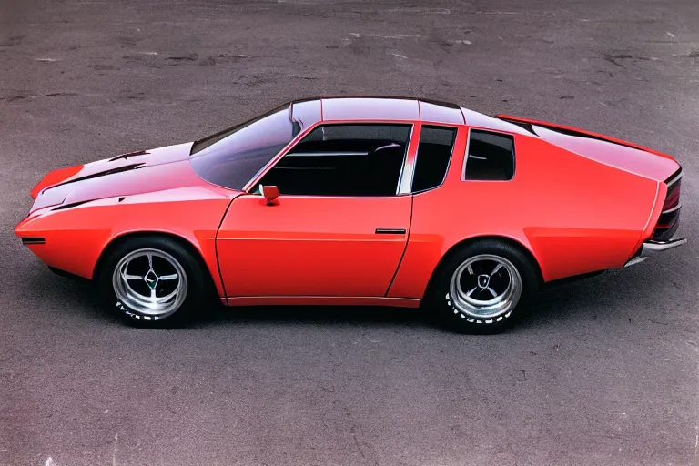 Image similar to designed by giorgetto giugiaro stylized poser of a single 1 9 7 3 bmw m 1 chevelle, thick neon lights, ektachrome photograph, volumetric lighting, f 8 aperture, cinematic eastman 5 3 8 4 film