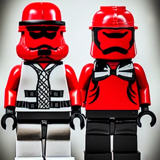 Image similar to red stormtrooper lego figure