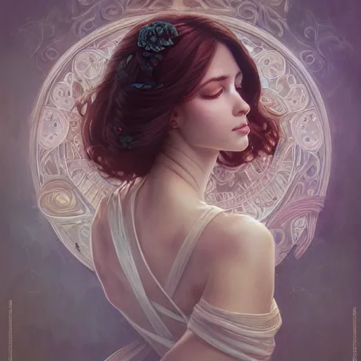Prompt: Hyperrealistic beautiful sexy sophisticated woman portrait, art nouveau, fantasy, intricate flower designs, elegant, highly detailed, sharp focus, art by Artgerm and Greg Rutkowski and WLOP