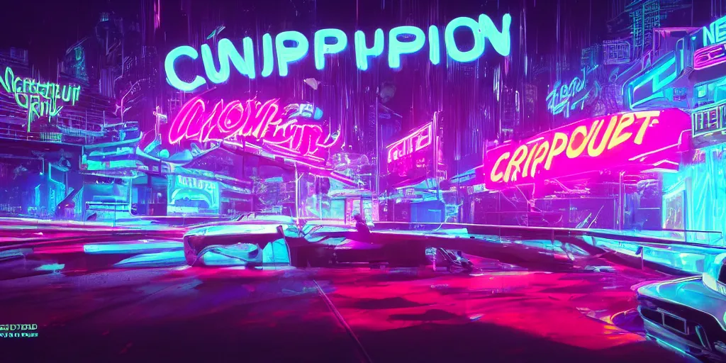 Prompt: The Corruption of Neon Nightclub, outrun, synthwave, 4k, featured on artstation