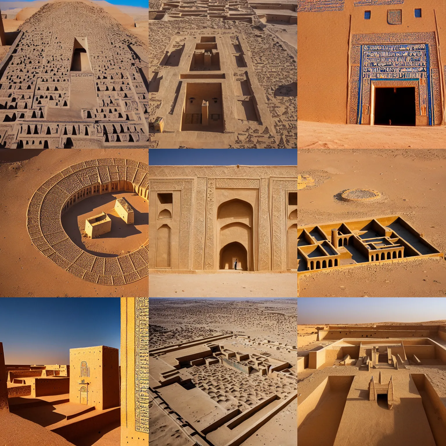 Prompt: high quality photography of the mausoleum of mansa musa, timbuktu, national geographic