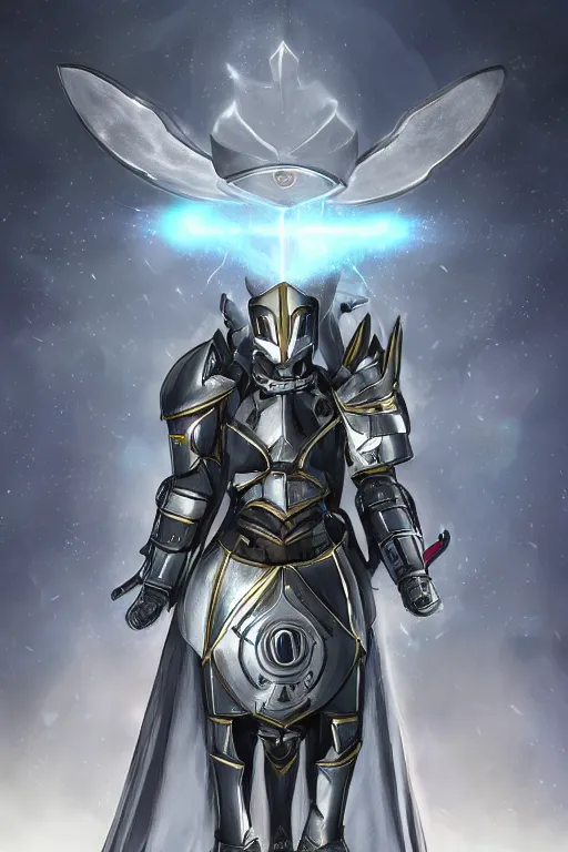 Image similar to helmet armor guardian destiny in witch queen illumination ray tracing hdr fanart arstation by sung choi robot ninja mask and eric pfeiffer and gabriel garza and casper konefal