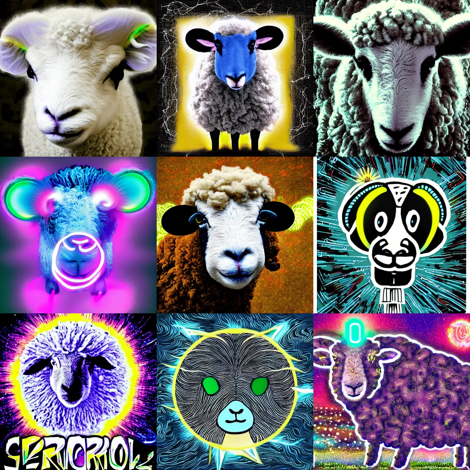 Image similar to electric sheep