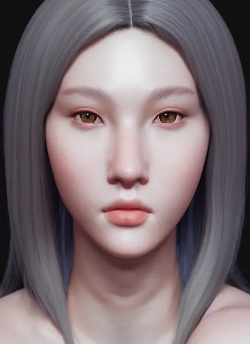 Image similar to beautiful portrait, beautiful girl, beautiful body, tranding by artstation, by chen wang, character artist, 8 1 5, mature content, zbrush maya, substance 3 d painter