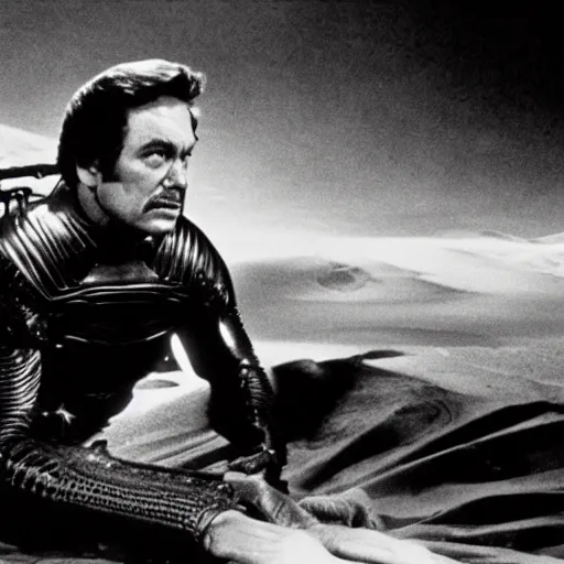 Prompt: movie still of jim carry in dune