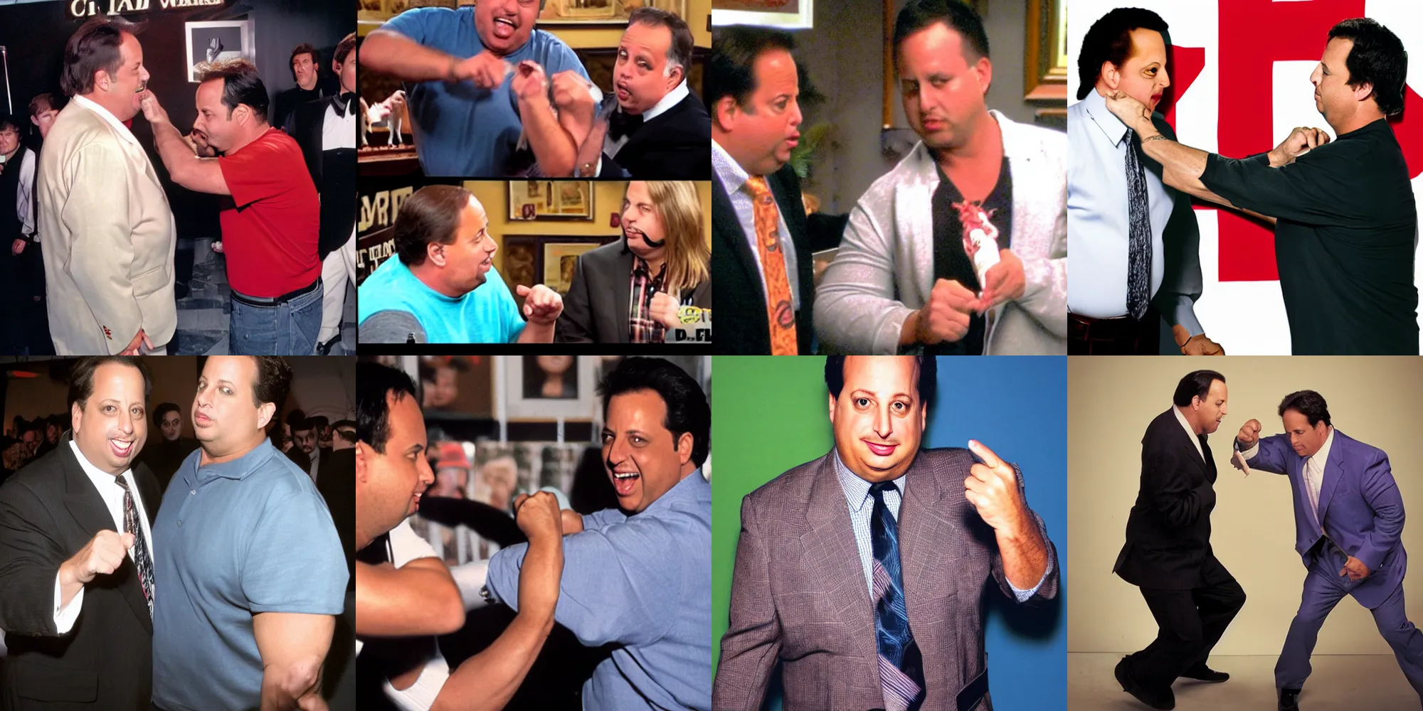 Prompt: Jon Lovitz punching Andy D ick