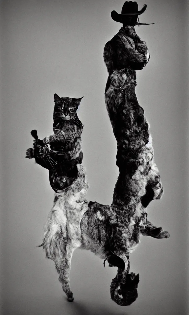 Image similar to Cowboy-cat by Anton Corbijn